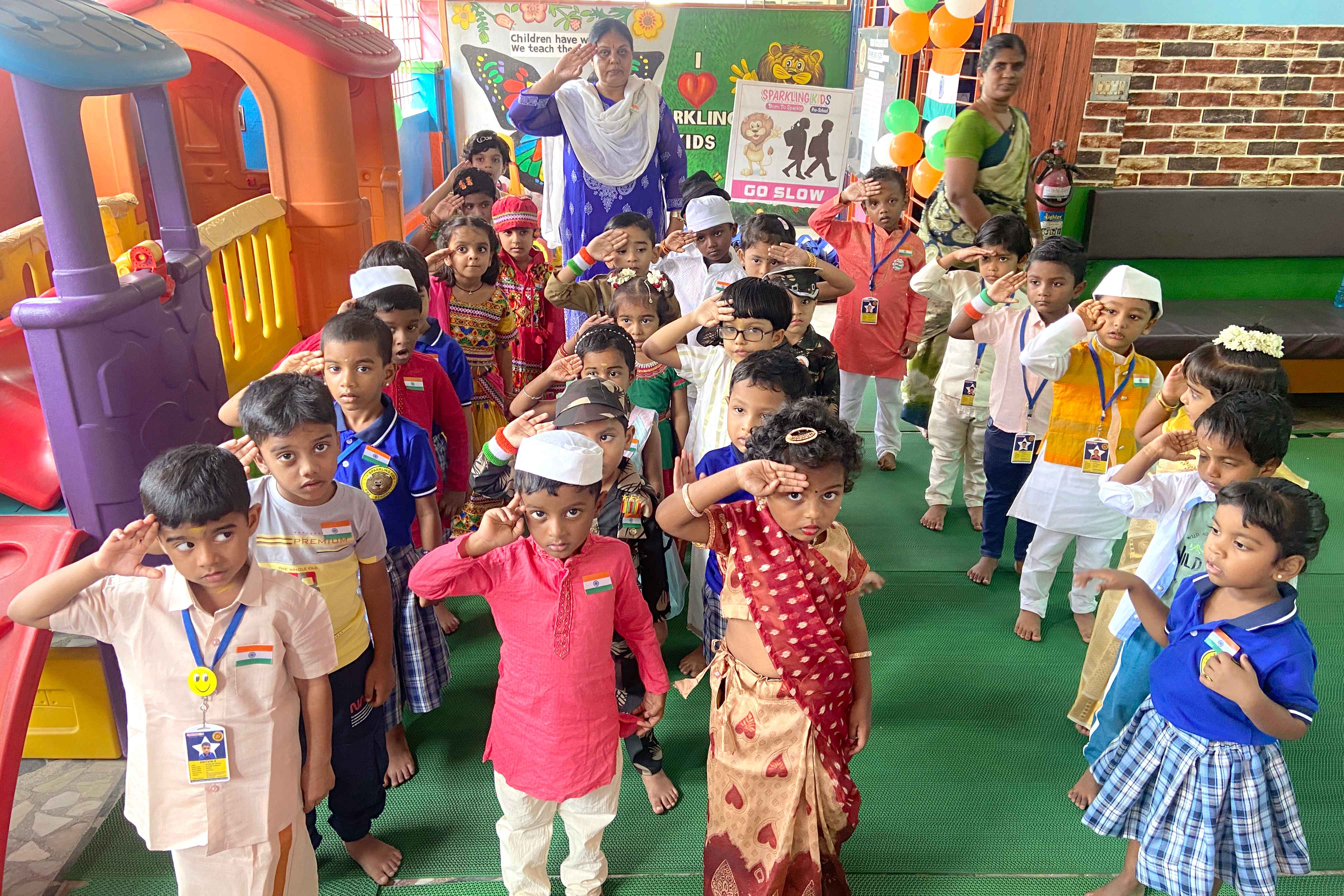 Independence day celebration scene